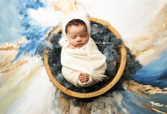 Navy Marble - Petite