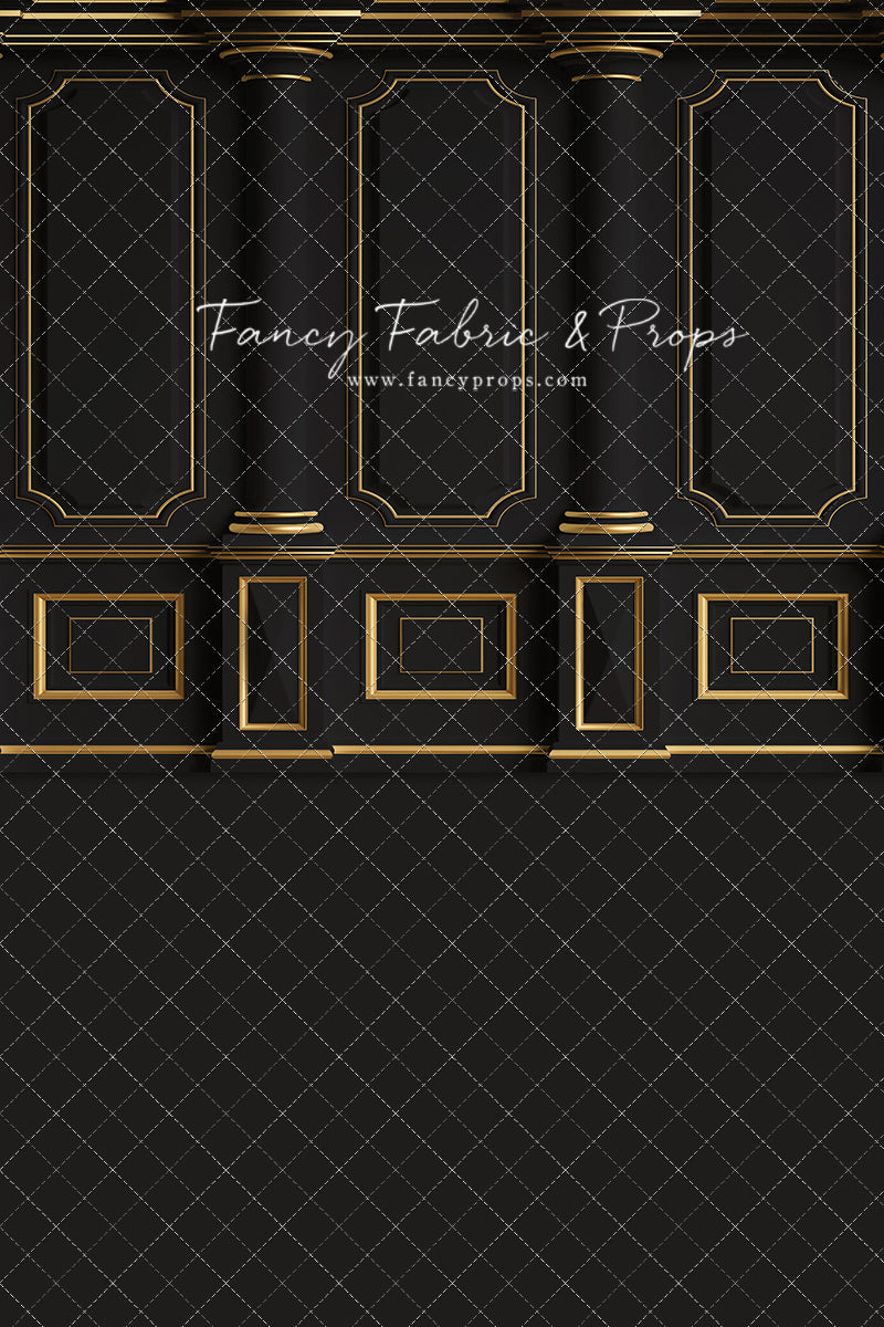 Dark Victorian Gold Wall - With Sweep Option