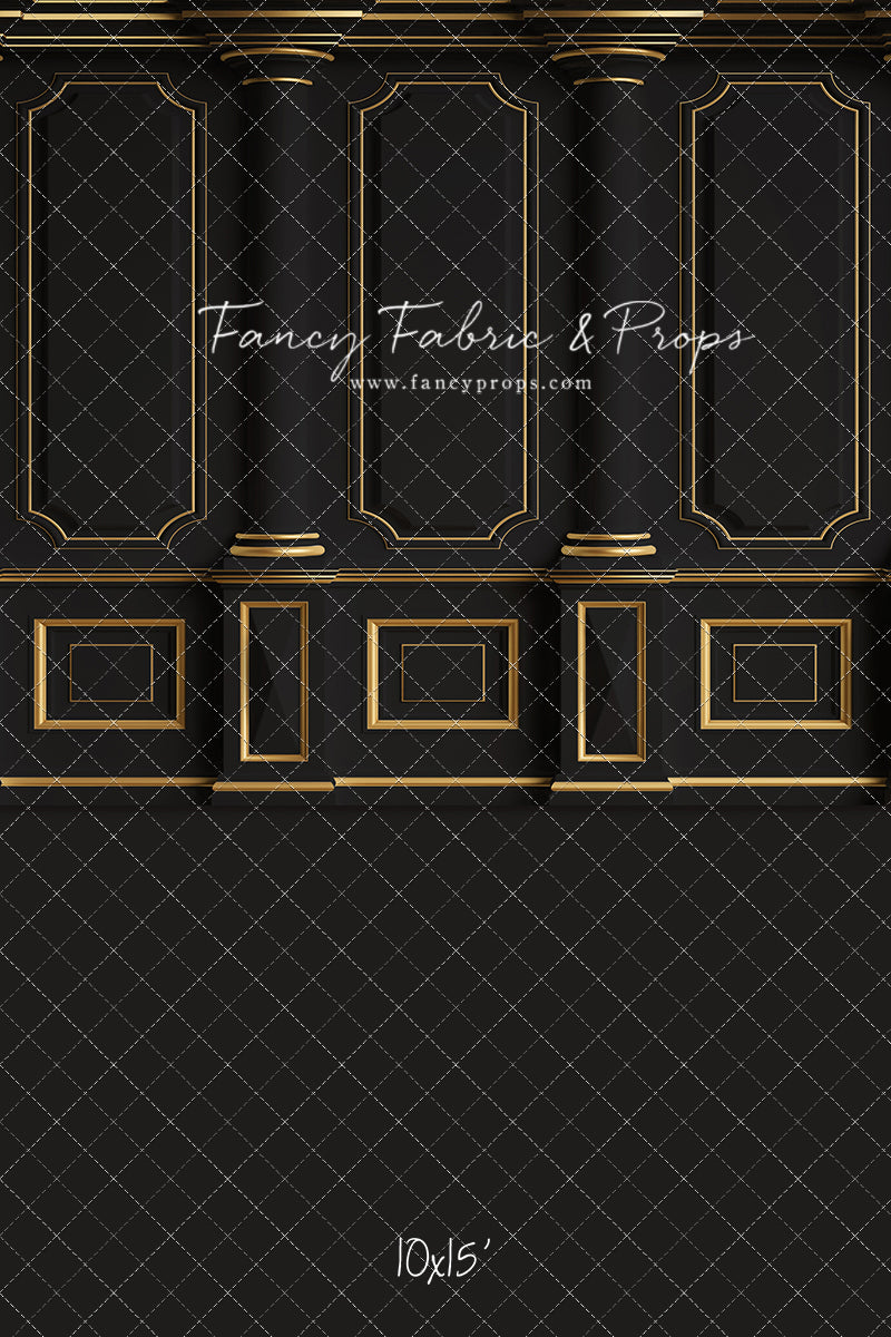 Dark Victorian Gold Wall - With Sweep Option