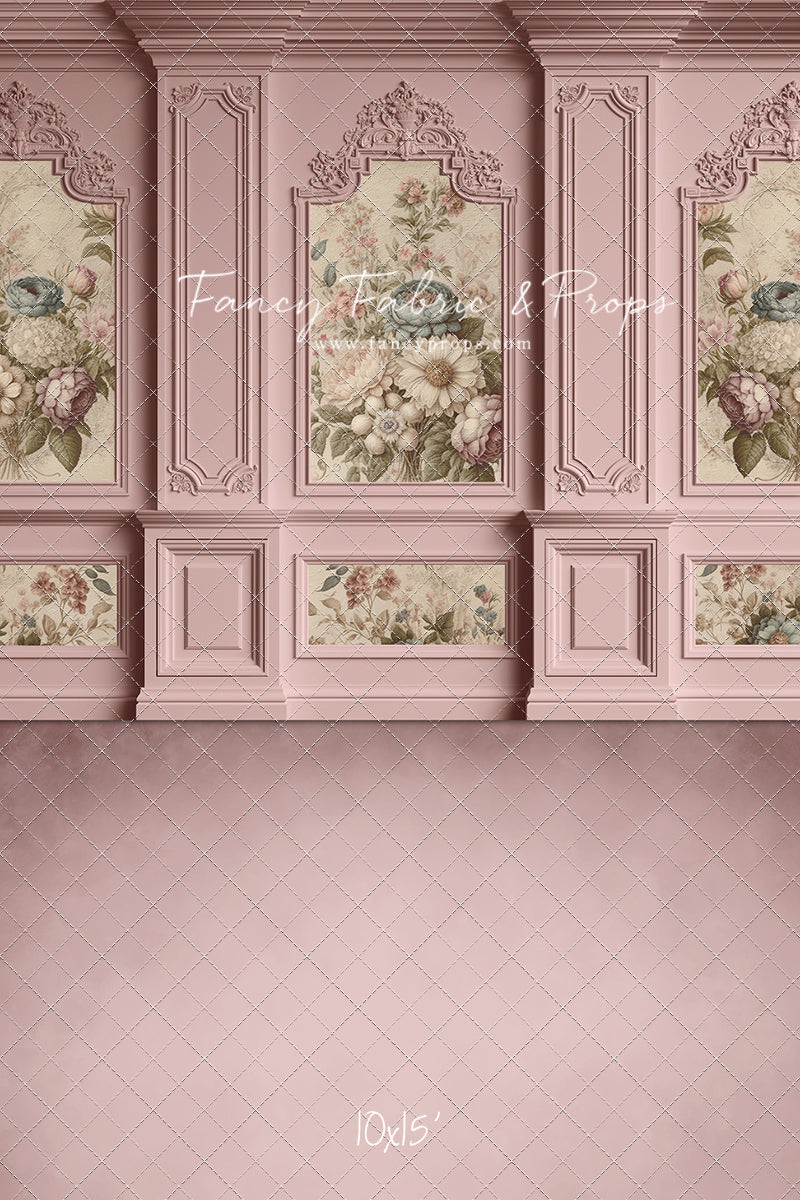 Rose Floral Victorian Wall - With Sweep Option