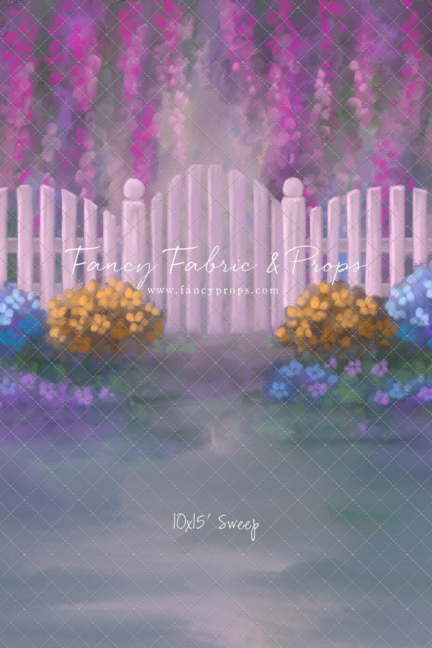 Fuchsia Garden - With Sweep Option