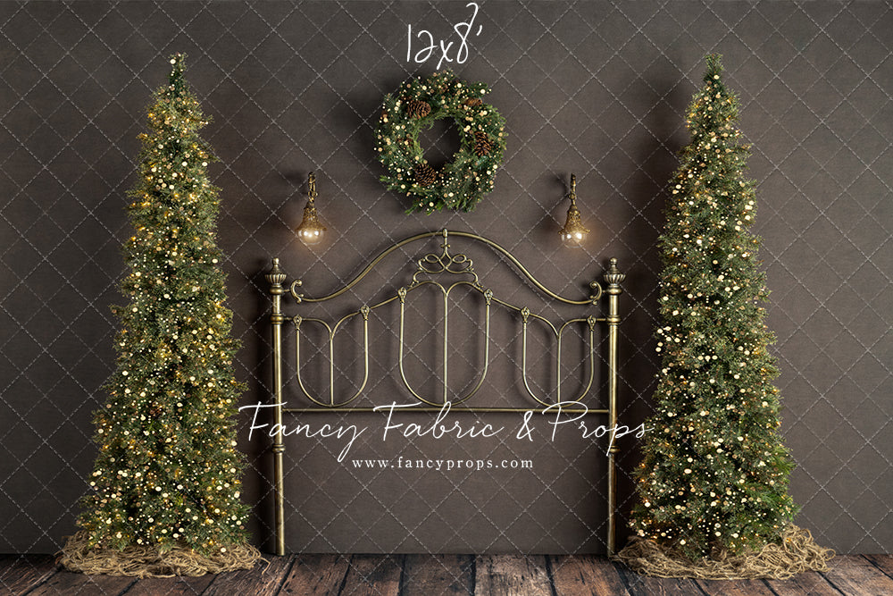 Rustic Holiday Bed With Trees