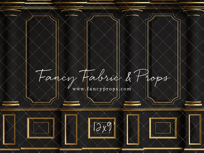 Dark Victorian Gold Wall - With Sweep Option