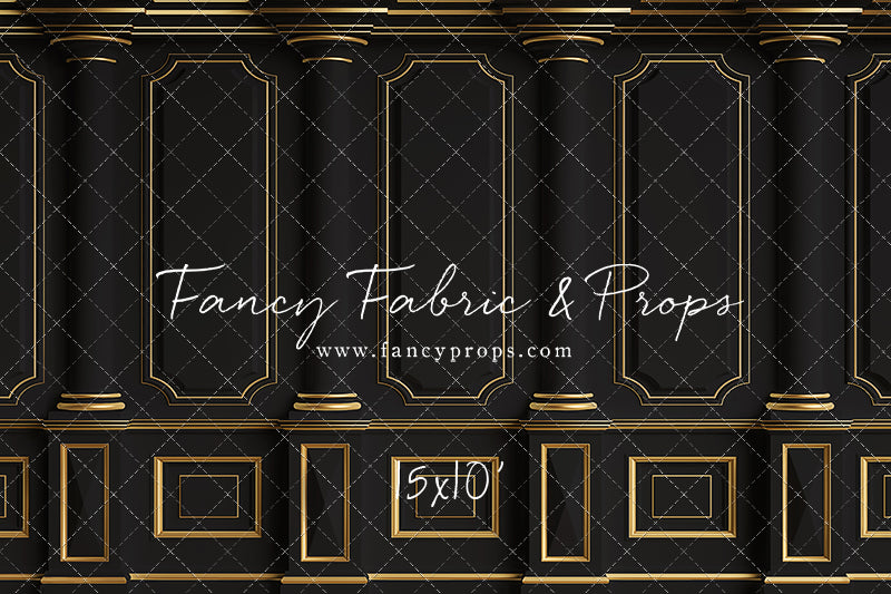 Dark Victorian Gold Wall - With Sweep Option