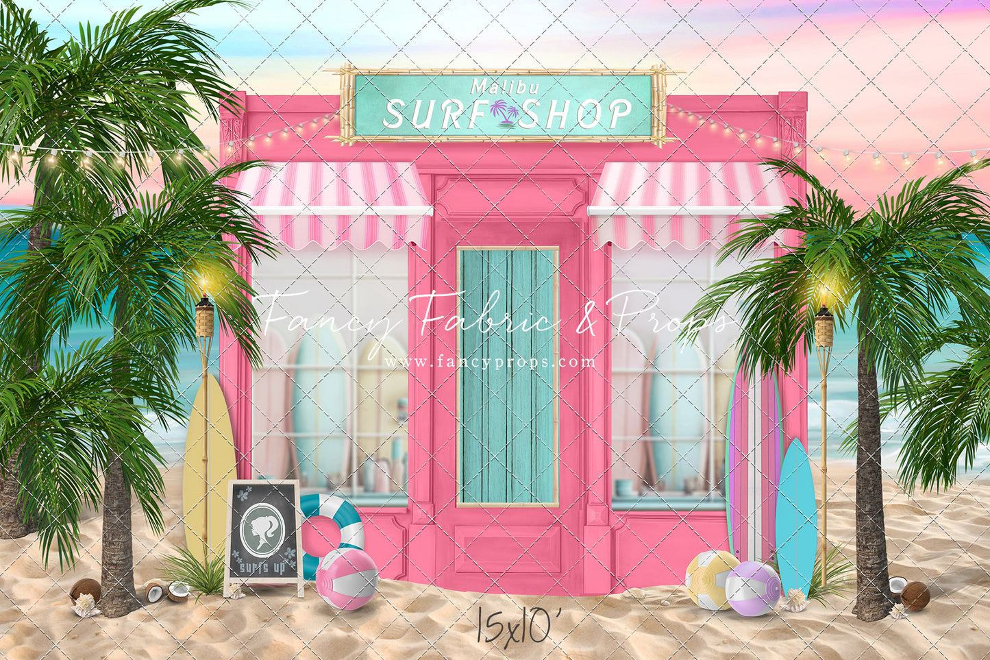 Malibu Barbie Surf Shop - With Sweep Option