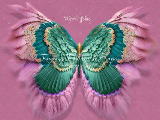 Shimmering Viridian Feathers - Petite