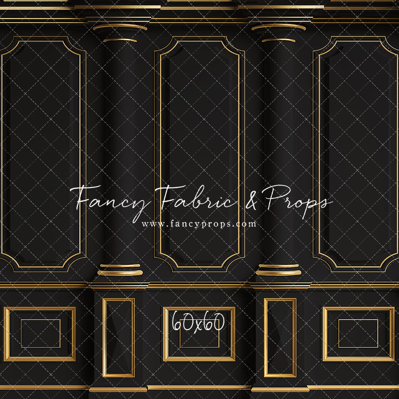 Dark Victorian Gold Wall - With Sweep Option