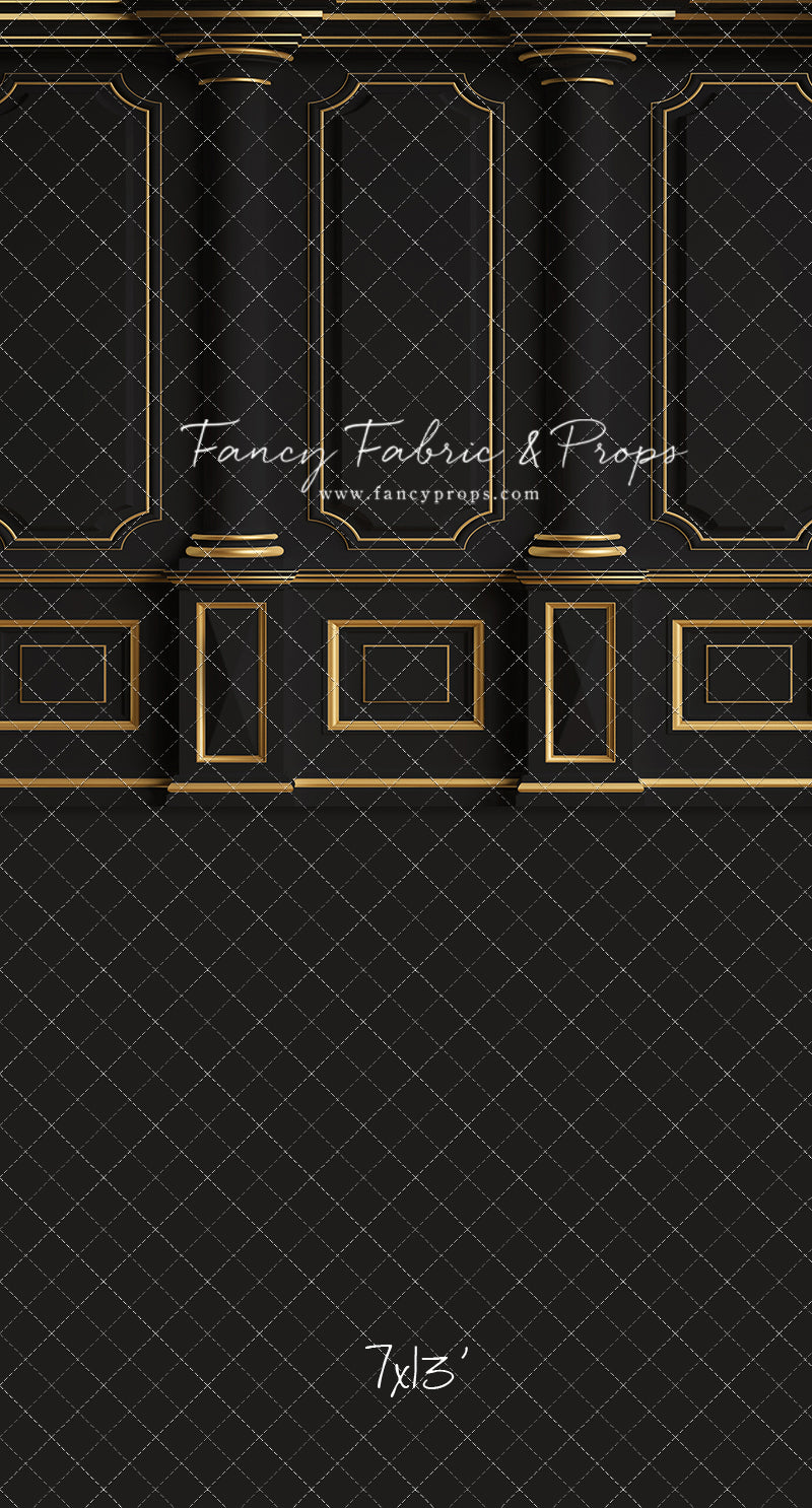 Dark Victorian Gold Wall - With Sweep Option