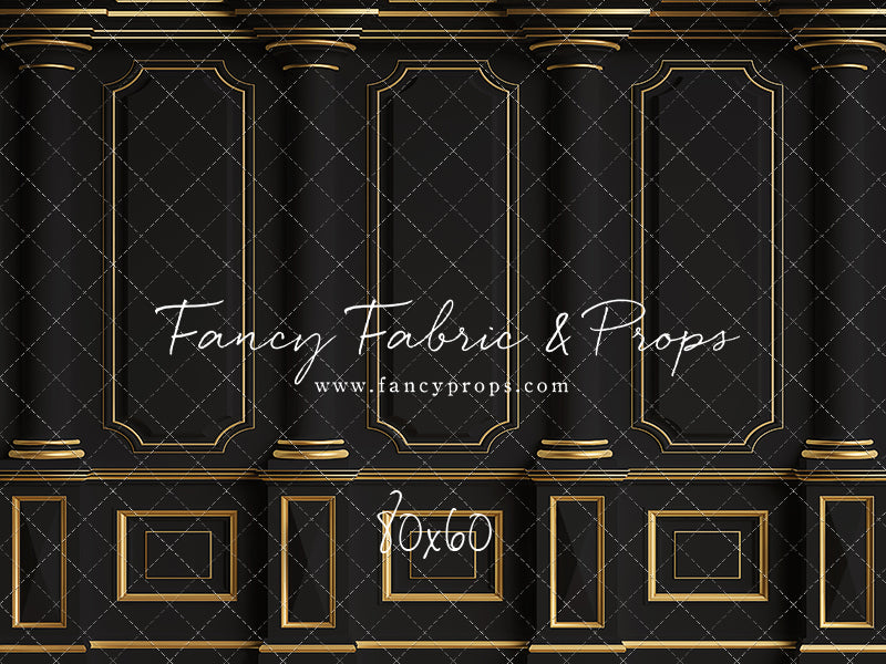Dark Victorian Gold Wall - With Sweep Option