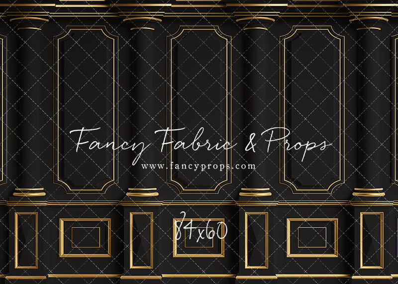 Dark Victorian Gold Wall - With Sweep Option
