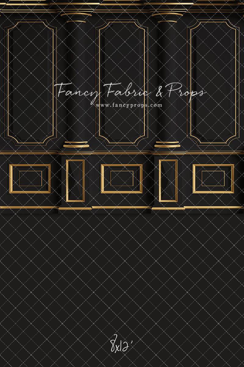 Dark Victorian Gold Wall - With Sweep Option