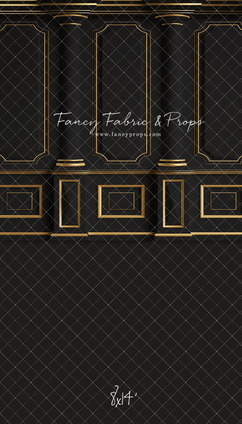 Dark Victorian Gold Wall - With Sweep Option