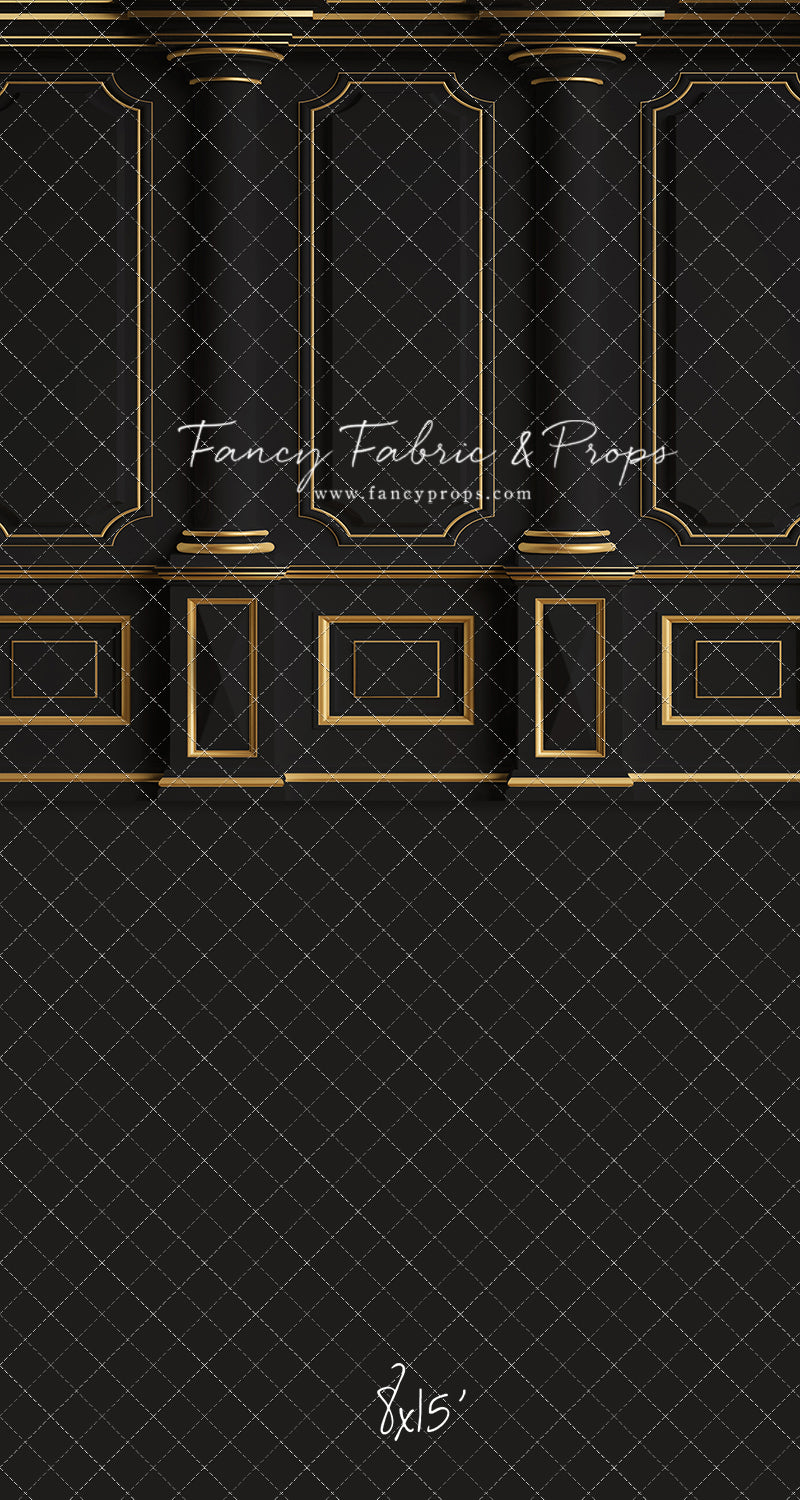 Dark Victorian Gold Wall - With Sweep Option