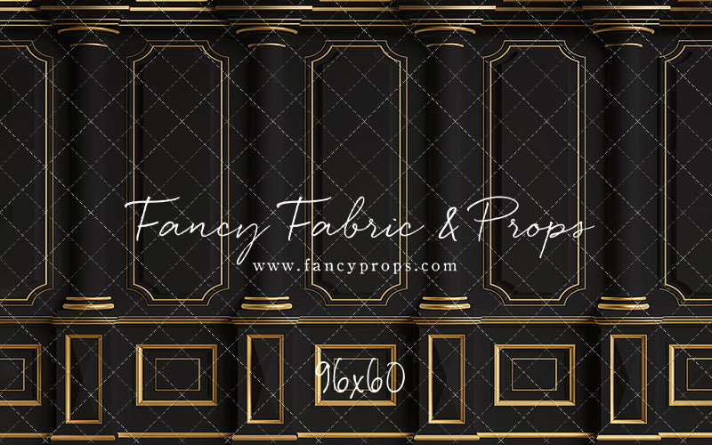 Dark Victorian Gold Wall - With Sweep Option