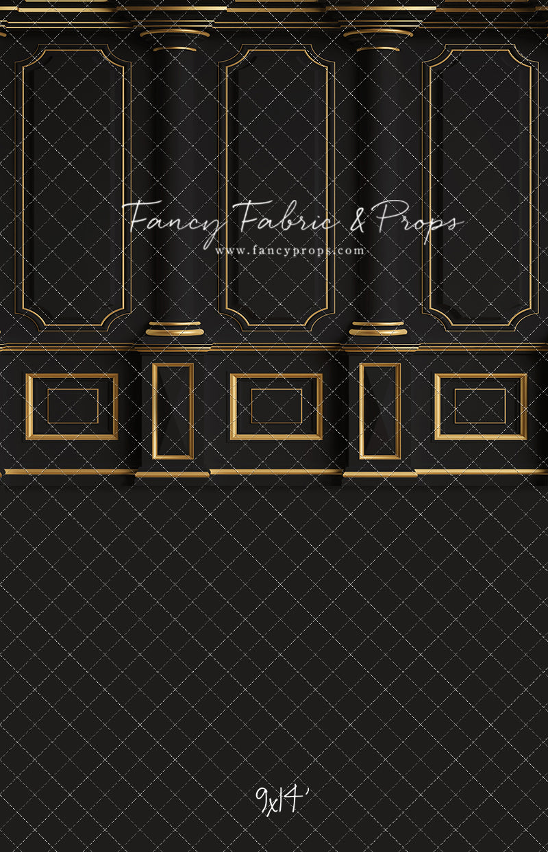 Dark Victorian Gold Wall - With Sweep Option