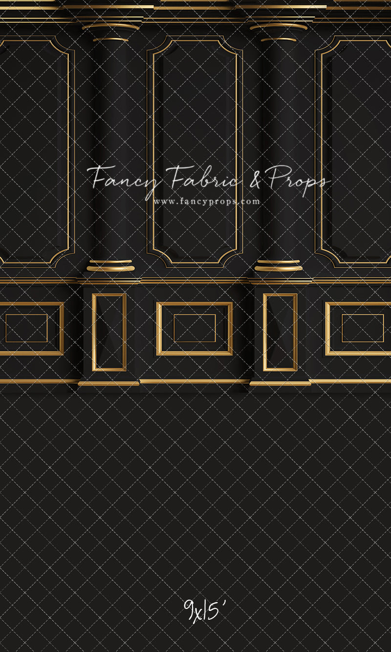Dark Victorian Gold Wall - With Sweep Option