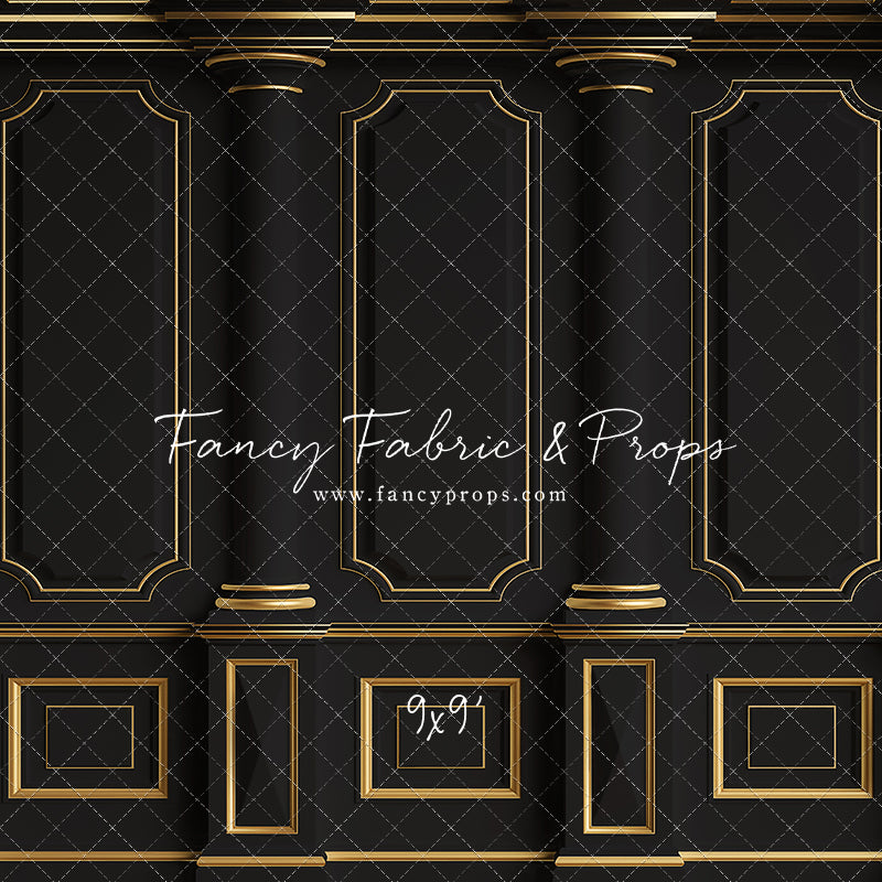 Dark Victorian Gold Wall - With Sweep Option