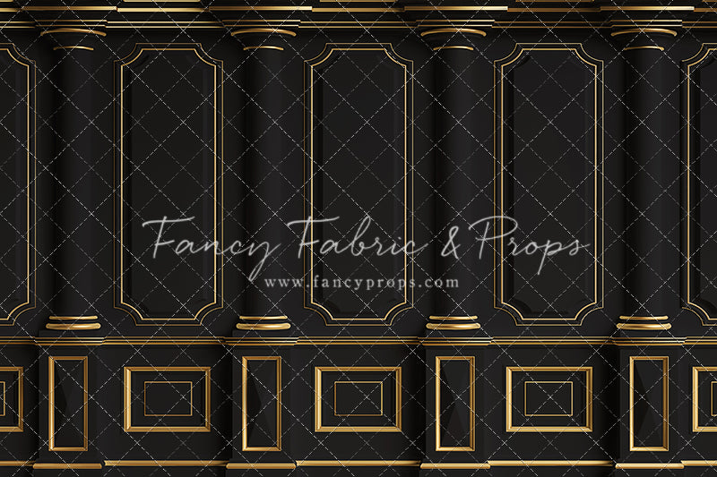 Dark Victorian Gold Wall - With Sweep Option