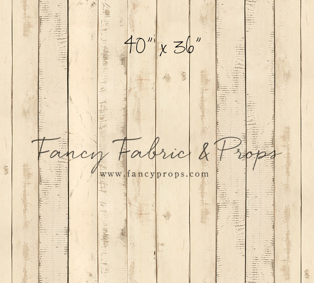 Narrow Amanda Cream Barn Wood Planks - Petite