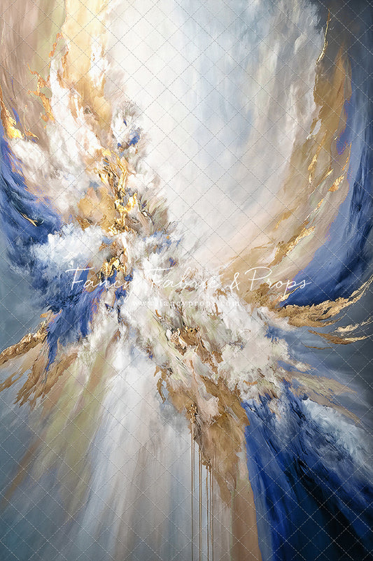 Navy Marble - With Sweep Option