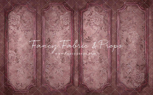 Rose Floral Wainscoting Wall