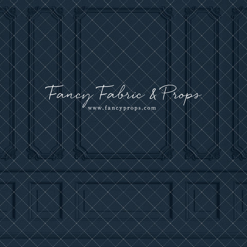 Classic Navy Wainscoting Wall 60x50" - Littles Collection