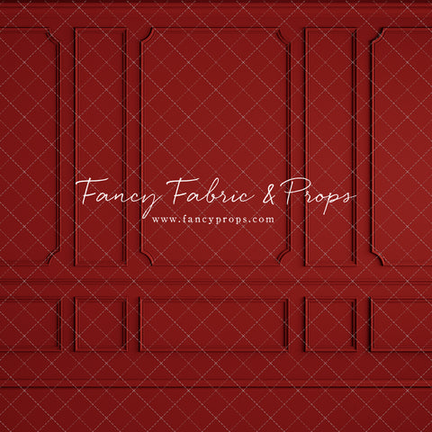 Red Wainscoting Wall