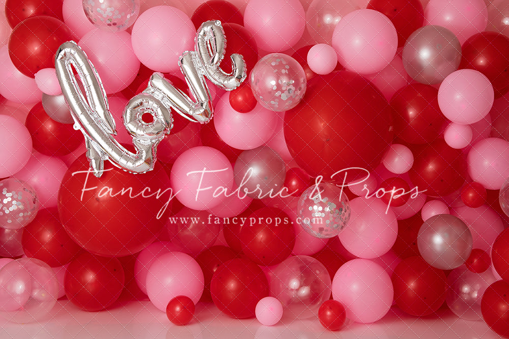 Valentine Chrome Balloon Wall
