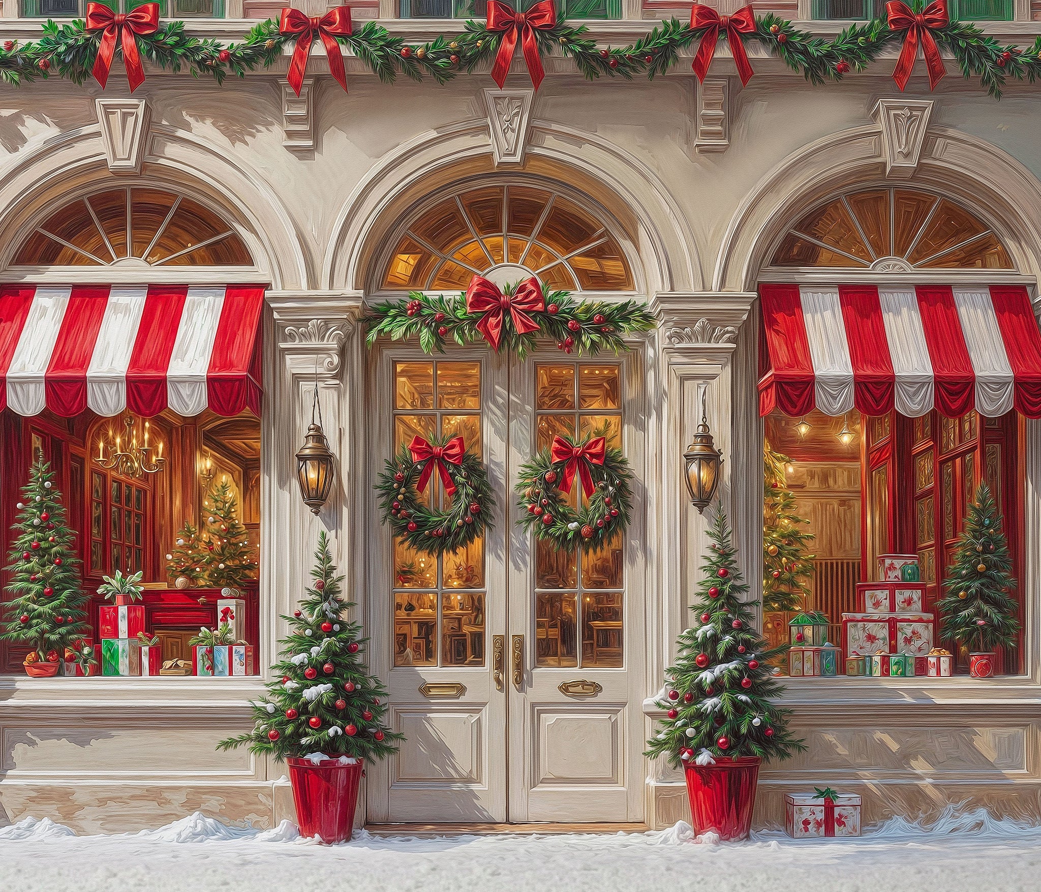 Christmas Storefronts