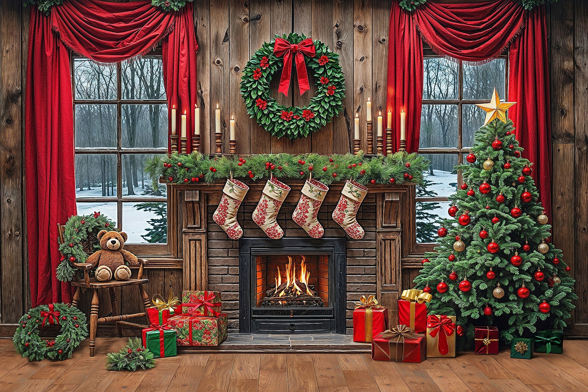 Christmas Livingroom Designs