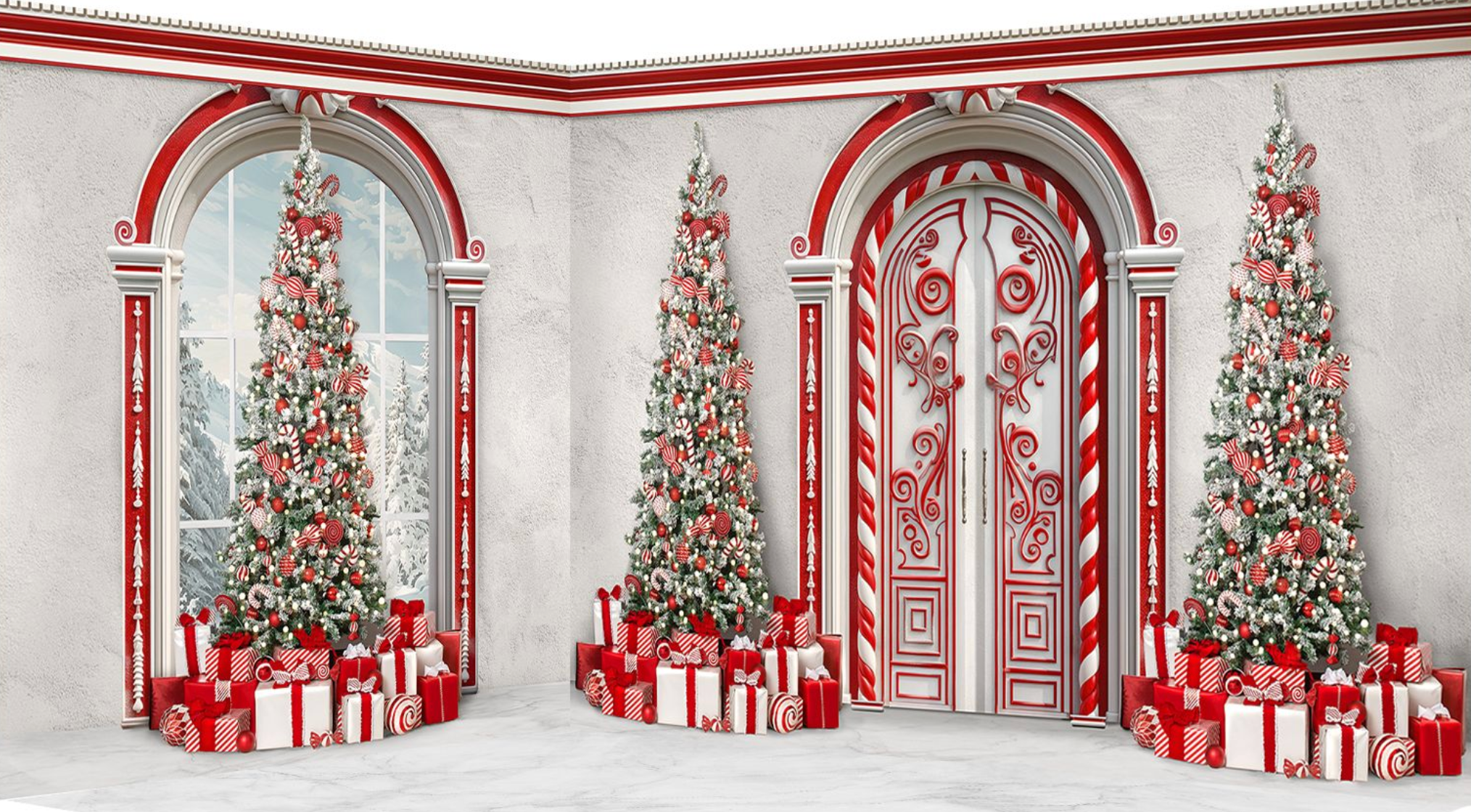 3 PIECE CHRISTMAS ROOMS