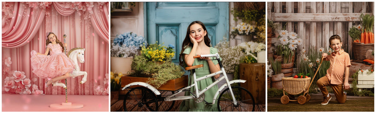 SPRING BACKDROPS – Fancy Fabric & Props