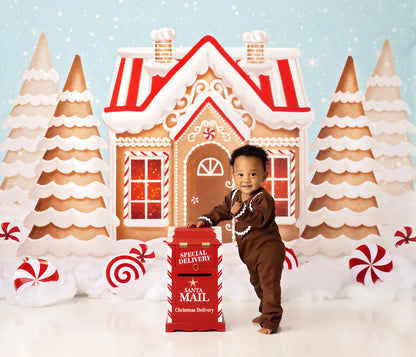 Pretty Peppermint Gingerbread House