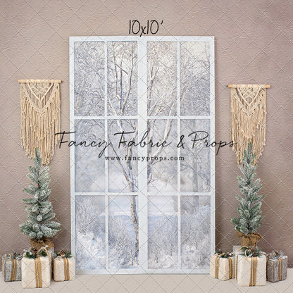 Boho Fireplace Window