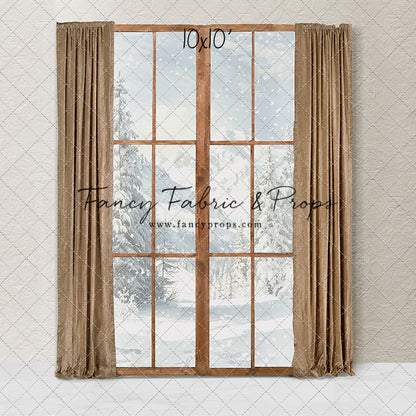 Elegant Gold Christmas Morning View