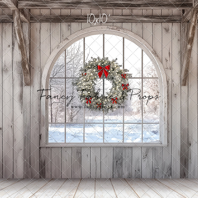 Farmhouse Christmas Window