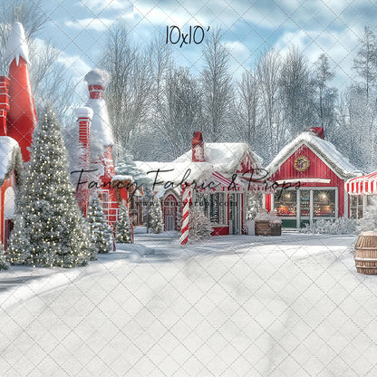 North Pole Cozy Street - with Sweep Option