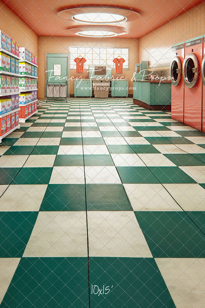 Laundry Day - Coral - With Sweep Option