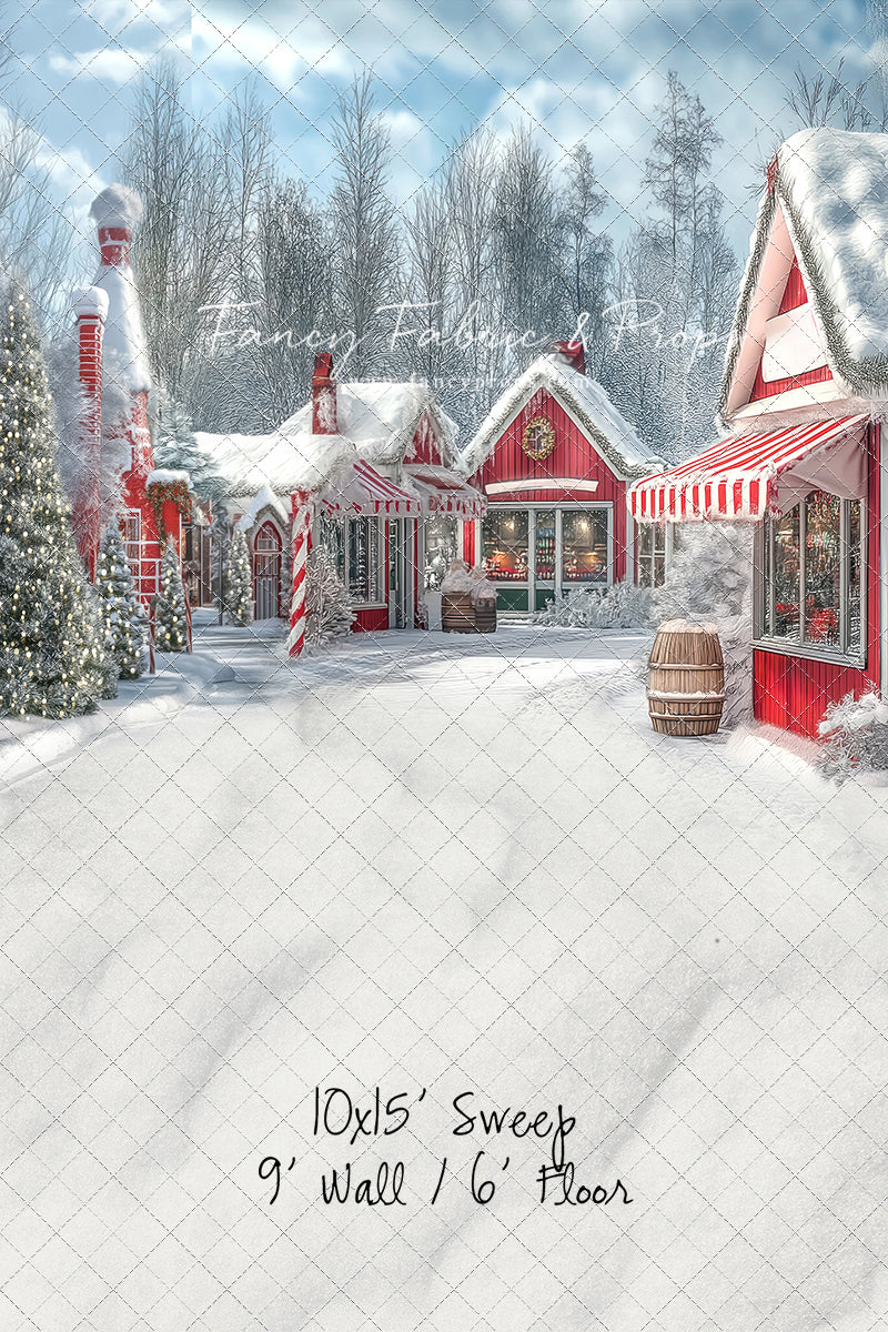 North Pole Cozy Street - with Sweep Option