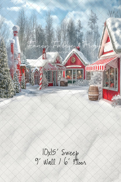 North Pole Cozy Street - with Sweep Option