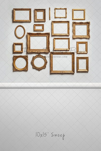 White Frame Wall - White Floor - With Sweep Option