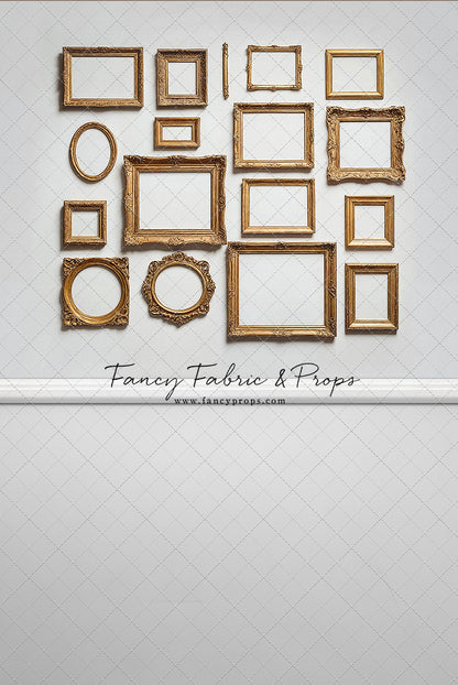 White Frame Wall - White Floor - With Sweep Option