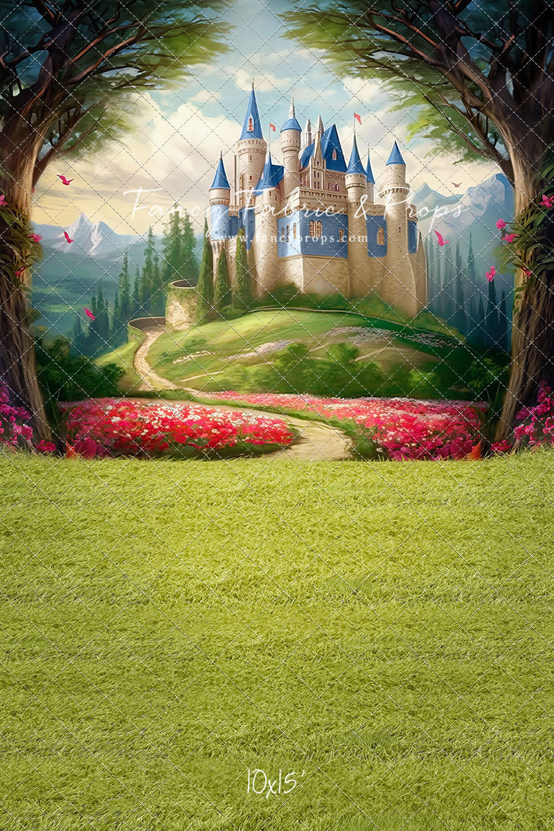 Royal Castle - Blue with Grass- With Sweep Option