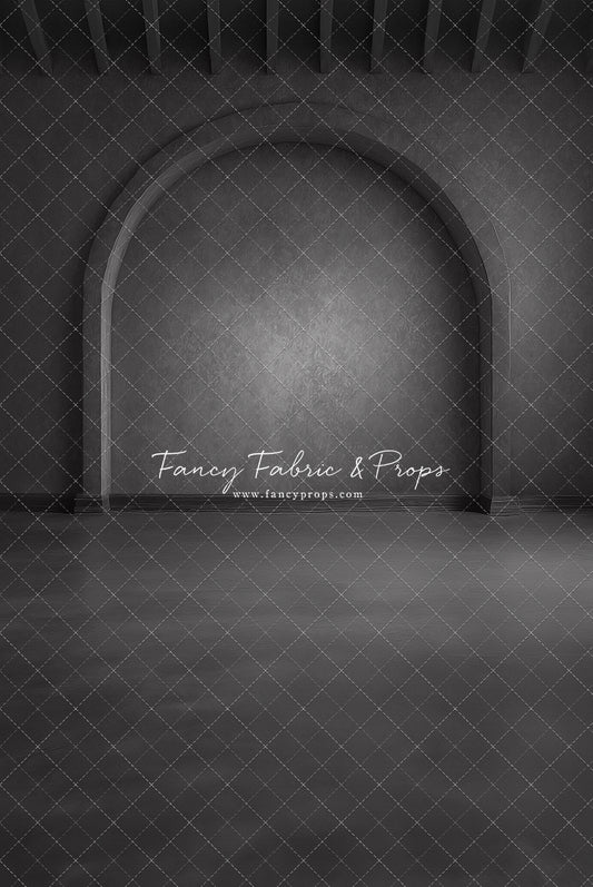 Elegant Charcoal Alcove - Solid Floor - With Sweep Option