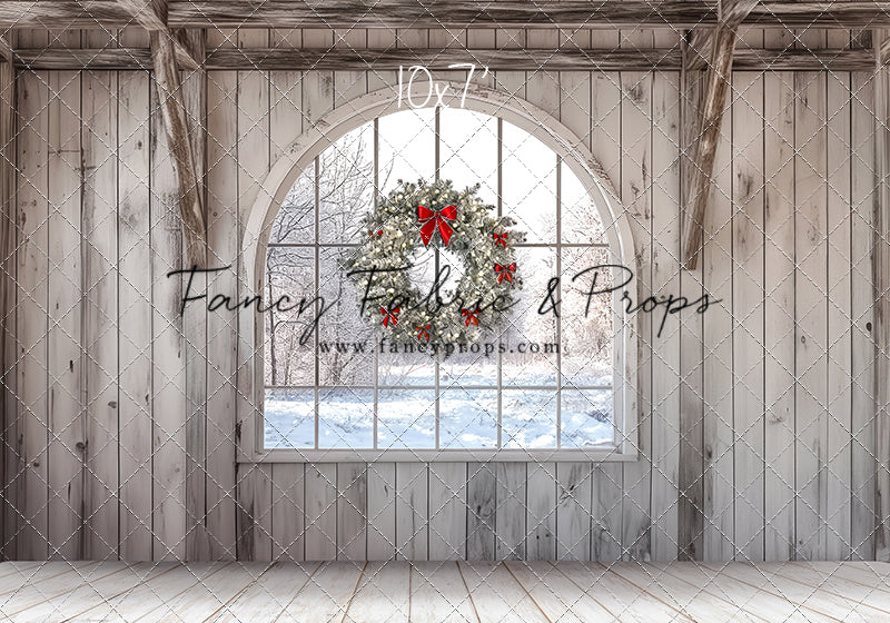 Farmhouse Christmas Window