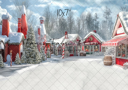 North Pole Cozy Street - with Sweep Option