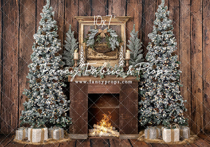 Rustic Country Lodge Mantle