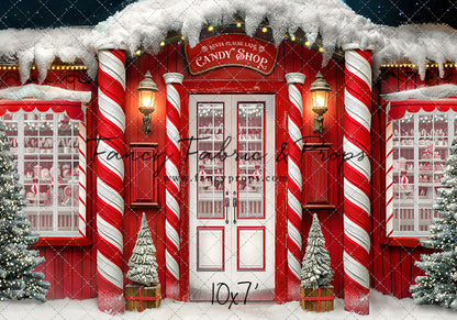 Santa Claus Lane Candy Shop - With Sweep Option