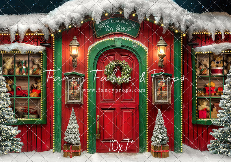 Santa Claus Lane Toy Shop - with Sweep Option