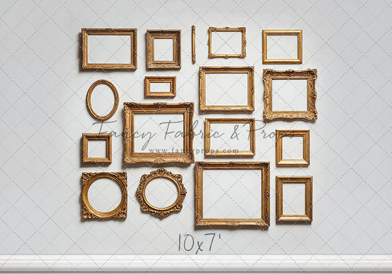 White Frame Wall - White Floor - With Sweep Option